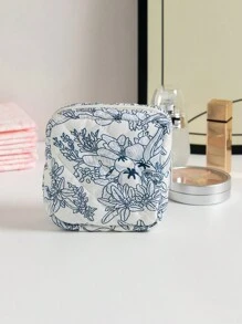 1 件印花花卉迷你包卫生包月经包垫包卫生包卫生巾包餐巾包女孩卫生棉条收纳包女士化妆包零钱包化妆包卫生棉条收纳包内衣卫生棉条月经杯可重复使用防水旅行大学宿舍家居浴室返校用品化妆包学校用品旅行必需品化妆包节日必需品化妆包化妆袋化妆品收纳袋节日冬季化妆品收纳袋化妆品收纳 - 彩色 - 查看 14