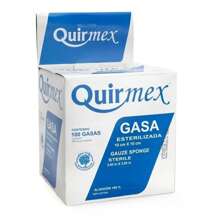 Gasa Esteril Quirmex 10x10 Cm Caja Con 100 Piezas - Blanco - Ver 1