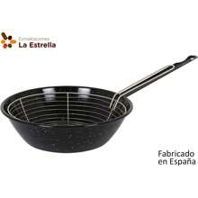 Inde Marbled Frying Pan Estillo Collection 28Cm Vitrified Steel Marbled Non-Stick Coating | Frying Pan Uniform Heat Distribution With Ergonomic Handle And Easy To Clean, Suitable For All Types Of Kitchens - 彩色 - 查看 3
