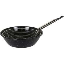 Inde Marbled Frying Pan Estillo Collection 28Cm Vitrified Steel Marbled Non-Stick Coating | Frying Pan Uniform Heat Distribution With Ergonomic Handle And Easy To Clean, Suitable For All Types Of Kitchens - 彩色 - 查看 2