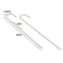 LIVINGANDHOME Living And Home Metal Frame Over The Door Full Length Mirror - White - View 10