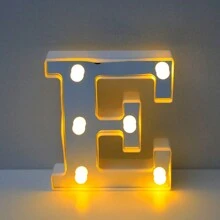 1 pieza 21/16cm Lámpara de letra, lámpara de decoración de escritorio, lámpara de letra de lentejuelas brillantes, regalo sorpresa para amigas, hermanas, novios, padres, niñas, lámpara de decoración de cocina, lámpara de atmósfera de restaurante, lámpara de atmósfera de dormitorio romántico luminoso, luz rosa de color cálido, regalo favorito y popular de luz nocturna, regalo de cumpleaños, lámpara de atmósfera de fiesta, lámpara de decoración de cumpleaños feliz, lámpara de fiesta - amarillo - Ver 37