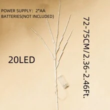 1 pièce Guirlande lumineuse LED de 72 cm de hauteur avec 20 lampes, décoration alimentée par batterie pour chambre à coucher, anniversaire, intérieur, mariages, fêtes, vacances, vases à fleurs, cadeaux, lumières scintillantes colorées, lumières de fée, décoration d'Halloween, décoration de maison, décoration de fête, décoration d'Halloween, décoration de chambre, décoration de jardin d'Halloween pour cadeau de fée - Prune - Voir 13