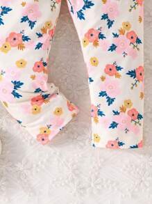 3 Stücke/Set Baby Mädchen süße Sport Zufallsdruck mehrfarbige Hosen Set