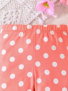 3 Stücke/Set Baby Mädchen süße Sport Zufallsdruck mehrfarbige Hosen Set