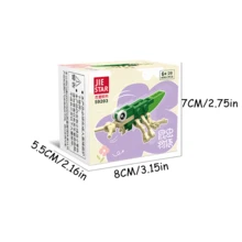 Small Particle Insect Building Blocks, Kids Educational Cognitive Assembly Animal Models, Versatile Styles Room Decoration Room Decoration - Multicolor - View 2