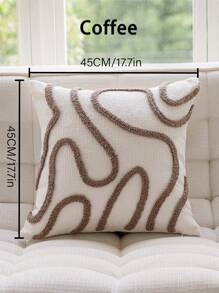 Cirelle 1 件波西米亚风格装饰枕套（不含枕芯），采用几何条纹蓬松珊瑚绒工艺和灯芯绒靠背垫套，适合客厅沙发和卧室四季礼物生日毕业 - 彩色 - 查看 20