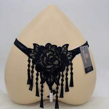 calzone tanga bikini sexy Tangas de Hilo, con diseño de flores en el vientre con perla. 2pieza - Multicolor - Ver 6