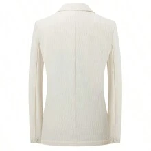 New Spring And Autumn Men's Business Casual Suit Jacket, Slim Fit Lightweight Blazer - Beige - View 2