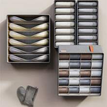 Kit 3 Organized Storage Box For Clothes/Underwear/Socks/Bra - 灰色 - 查看 5