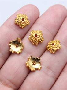 30pcs 11x11x4mm(0.43x0.43x0.16inch) Flower Bead Caps For DIY Jewelry Making - Receptacle - View 11