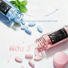 30入組漱口片，清新口氣口腔護理，便攜式固體牙膏口香糖