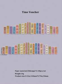 Conjunto de 40 piezas de Pegatinas Washi con poemas antiguos y flores para scrapbooking y decoración de diarios papelería manualidades libro de sticker estikers - Extractos de poemas largos. - Ver 15