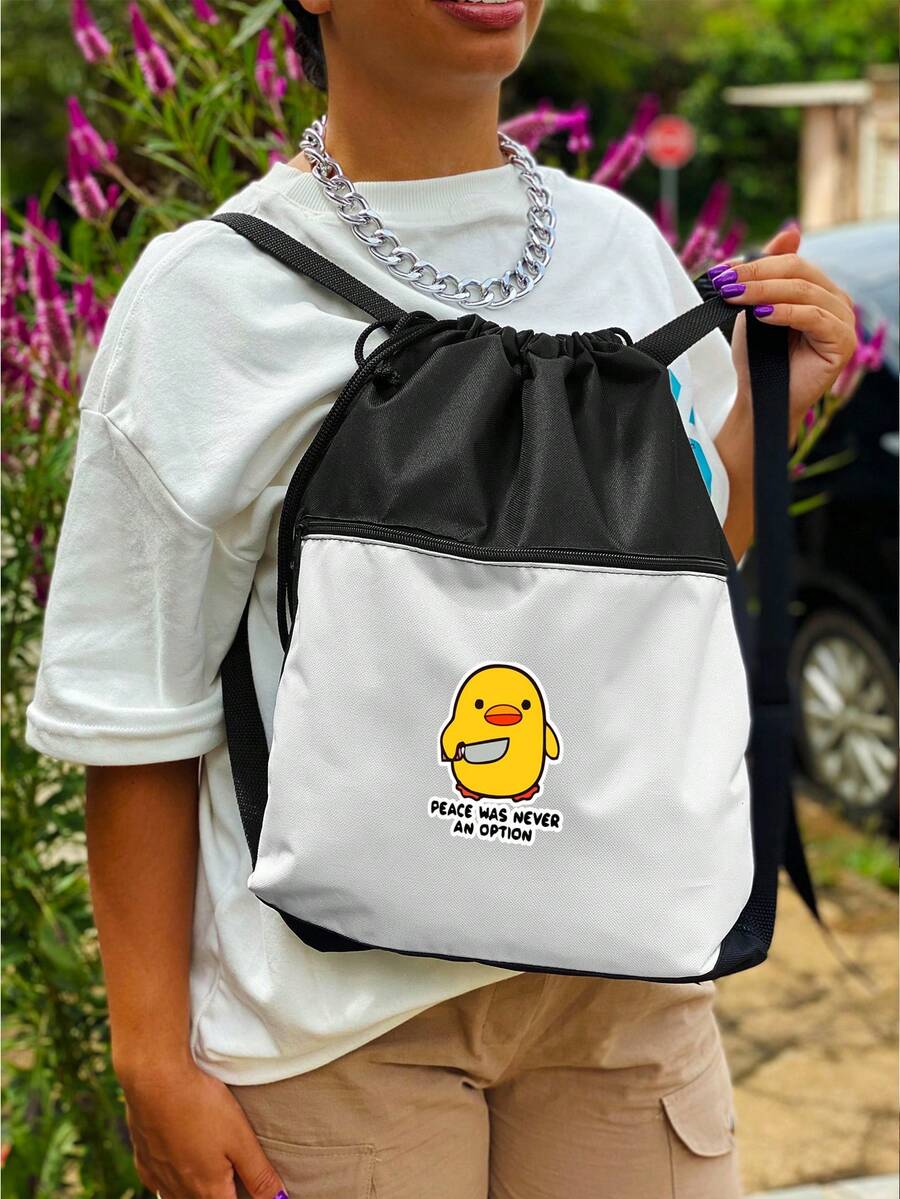 Men Tote Bags - Đen và trắng - Xem 1