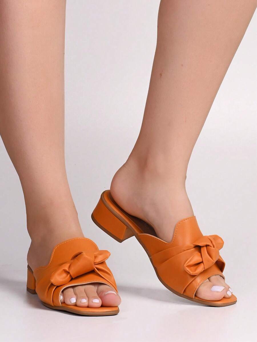 Women Flat Sandals - 橘色 - 查看 1