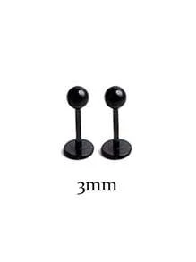 2个20G不锈钢球形耳钉，2-5mm扁平耳骨耳屏鼻环，女士耳部穿刺饰品 - 球平底耳釘 - 查看 39