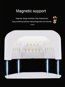 57顆LED珠專業UV LED指甲燈，反光不鏽鋼金屬底板，快速加熱並迅速乾燥指甲凝膠油，DIY家庭美甲沙龍必備，插電式電動機器 - 查看 6