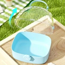 1pc Hamster Portable Carrying Case. Roomy Carrying Cage For Hamsters, Sugar Gliders And Other Small Pets. (There May Be Minor Scratches During Transportation, Which Will Not Affect The Usage.) - Multicolor - View 7