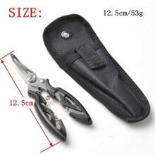 Kit 3Pcs Alicate De Pesca E Ferramentas Multifuncionais Para Os Lábios De Peixe - Preto - Visão 10