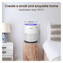 Air Purifiers - H13 HEPA Air Filter Purifier For 99.97% Dust, Pollen, Mold Spores, Pets Hair, Asthma, Smoke, Sleep Mode And Night Light Air Purifiers For Bedroom Office Living Room - 彩色 - 查看 5