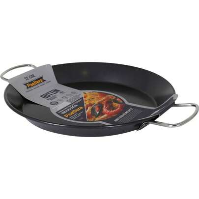 Inde | PAELLA DE INDUÇÃO ANTIADERENTE 32CM - Panela de paella antiaderente versátil e durável - Panela de paella antiaderente adequada para indução - Panela de paella antiaderente Tamanho ideal para paellas - Panela de paella antiaderente Cozinhe com facilidade e precisão