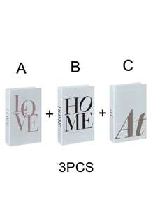 1pc/2pcs/3pcs Foldable Simulated Book Decoration, Modern Minimalist Decorative Books For Living Room Bookshelf, Home And Office Decorative Props, Designer Photography Props, Life-Sized Decorative Faux Books, Suitable For Homes, Offices, Hotels, Cafes, Shops, Live Broadcast Bookshelves, Handicraft Accessory Display Shelves, TV Cabinet Photo Props, Desk And Cabinet Decor Best Gifts Birthday Graduation