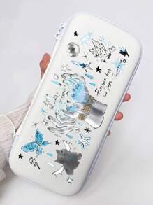 1PC Cartoon Flower Bear Pattern Switch Storage Bag NS Game Console Lite Protective Case Portable Tote Travel White Bag - Switch Storage Bag - View 6