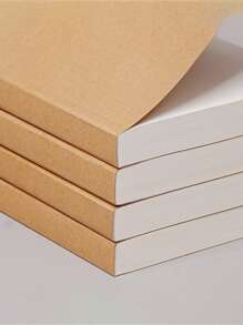 Extra Thick 200-Page Blank Notebook - Ideal For Drafting, Drawing & Sketching | Retro Style Large Notepad