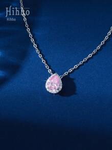 Hihho 1 Vòng Cổ Mặt Dây Chuyền Xương Đòn Đính Đá Cubic Zirconia Nhiều Màu Sắc Galaxy Moon Dành Cho Bé Gái, Với Thiết Kế Hình Giọt Nước 3D Rực Rỡ, Món Quà Trang Sức - Nhiều màu - Xem 19