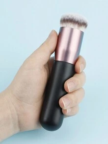 1 cọ tán kem nền, cọ trang điểm cầm tay không đường may, đầu dẹt và vát, dụng cụ trang điểm không thấm phấn, quà tặng kèm theo. - Nhiều màu - Xem 3