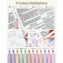 Mechanical Pencils Set 39 PCS Aesthetic School Supplies With Cute Pen Case, 12 Pastel Highlighters, 5 Black Ink Gel Pens, 6 Mechanical Pencils Set 0.5 & 0.7 Mm For Students College Essentials - 淺灰色 - 查看 5