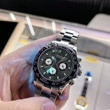 FENSIR Hollow Tourbillon Automatic Mechanical Watch With Stainless Steel Strap For Men-Business Multi-Functional Water-Resistant Luminous High-End Fashion Wristwatch 1pc