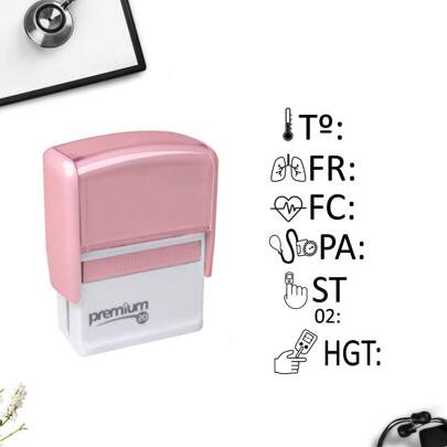 Carimbo enfermagem, Carimbo Sinais Vitais, Carimbo médico, Carimbo Profissional da saúde