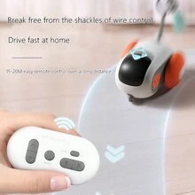 Smart Tumbler & Spin Cat Toy, Remote Control Cat Toy, Electric Cat Toy For Pet Entertainment - Multicolor - View 7