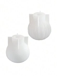 Molde de silicone para vaso de listras circulares criativo faça você mesmo, ornamentos para frascos de perfume de cimento feitos à mão, moldes de resina de gesso, moldes para vasos de flores de concreto, decoração para casa - molde de silicone branco - Ver 3