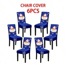 1/2/4/6 Cái Bộ Bọc Ghế Co Giãn Tại Nhà, Bao Gồm Bọc Tựa Lưng, Bọc Ghế Ăn, Vỏ Bọc Ghế, Khăn Trải Bàn, Khăn Trải Bàn Tranh Trang Trí - Nhiều màu - Xem 25