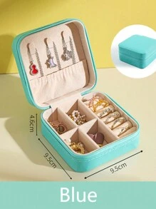 個性化誕生花與名字女性珠寶收納盒，時尚個性化布料珠寶收納組織者，是給母親、女朋友或周年紀念的完美禮物 - 彩色 - 查看 9