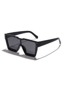 1pc Rectangle Vintage Fashion Glasses Men Retro Square Drive Fashion Glasses Female Fishing Eyewear Stylish Accessories Beach Accessories Glasses Shades