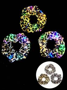 3 Stücke LED Haargummis für Frauen - Haargummi, Leuchtende Haargummis für Mädchen, Bunte Garnhaarspangen mit mehreren Leuchtmodi, dekoriert mit Leoparden-, Punkte- und Schmetterlingsprint, Neon-LED-Rave-Haaraccessoires, die im Dunkeln leuchten, Partyzubehör für Dunkelheit, Halloween-Party, Kreuzfahrt, Urlaub, Straße, Tanzparty, Musikfestivals, Nachtclubs, tolle Geschenke für Freunde und Kinder - Verschiedenfarbig - Übersicht 14