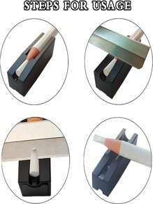 Set de 3 piezas que incluye: Lápiz de cejas negro, Sacapuntas (1 pieza de sacapuntas y 2 piezas de cuchillas de repuesto), Herramienta recortadora de cejas con boca de pato, Lápiz de cejas impermeable y removible, Adecuado para principiantes y profesionales, Maquillaje, Económico, Decoración de habitación, Tocador, Viaje, Dormitorio, Accesorios de maquillaje