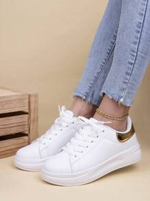 Men Sneakers - 金色 - 查看 1
