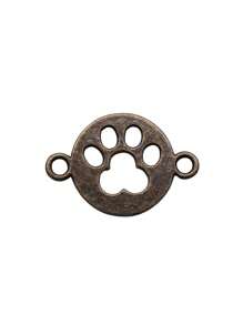 12pcs 24x16mm(0.94x0.63inch) Paw Connector Charms DIY Jewelry Accessories For Bracelet Necklaces