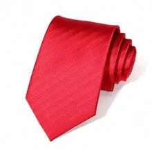1 Corbata Roja De Cachemira Para Hombre Para Fiesta De Moda, Boda, Negocios, Ocio