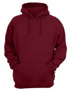 Men Plus Size Sweatshirts - 紫紅色 - 查看 1