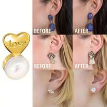 4pcs/2pairs Hypoallergenic Silicone Ear Support Studs - Adjustable Back Earring Supports For Heavy Earrings, Drooping Ears And Sensitive Skin - DIY Friendly And Gentle On Ears