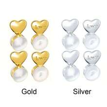 4pcs/2pairs Hypoallergenic Silicone Ear Support Studs - Adjustable Back Earring Supports For Heavy Earrings, Drooping Ears And Sensitive Skin - DIY Friendly And Gentle On Ears