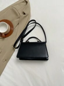 Bolso de mano minimalista, nueva moda clásica 2025, bolso de hombro de unicolor para ir al trabajo