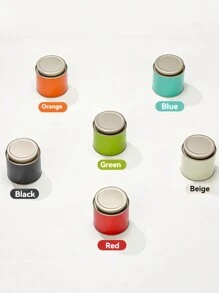 1pc Tea Packaging Tin, Iron Canister, Round Container, Tea Caddy, Sealed Canister, Empty Gift Box - Multicolor - View 6