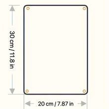 1入組復古蘑菇印花防水錫牌定制個性化牆飾家居牌匾（8"x12" / 20cm*30cm） - 多色 - 查看 3