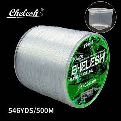 500m/547yds High Strength Superior Quality Nylon Fishing Line, Single Strand Transparent Fishing Line, Suitable For Sea Fishing, Freshwater Taiwanese Fishing Method, Multiple Strengths Available, Comes With Multi-Purpose Exquisite Package Box, Outdoor Fishing Supplies